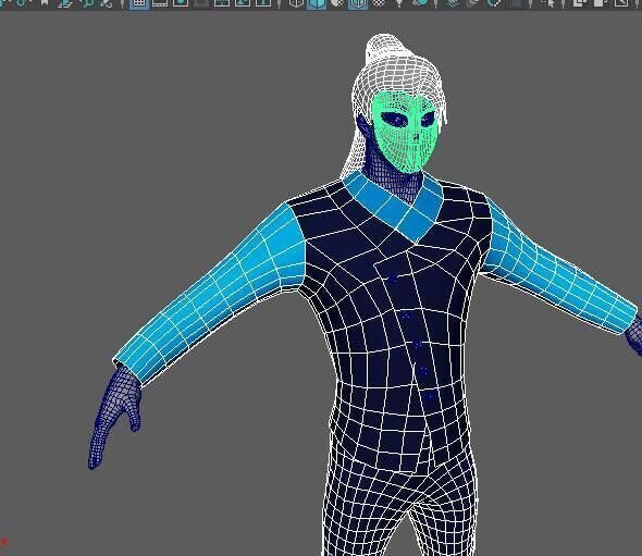 character with mask 3D model_4