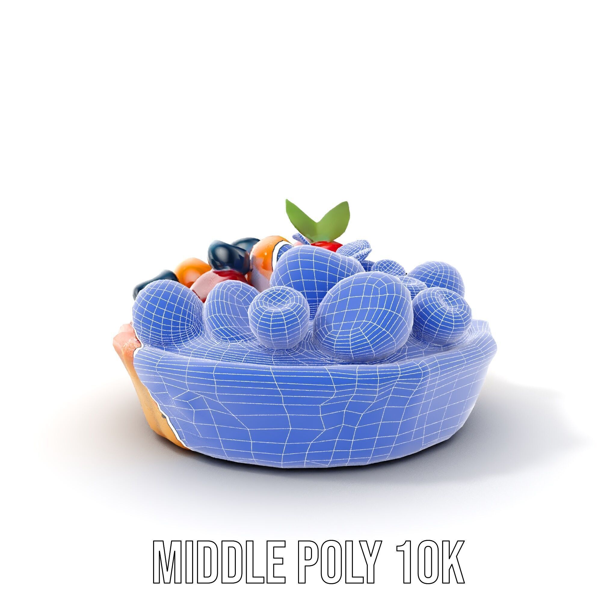 Fruit Tart Model Pack with Detailed PBR Textures Low-poly 3D model_17