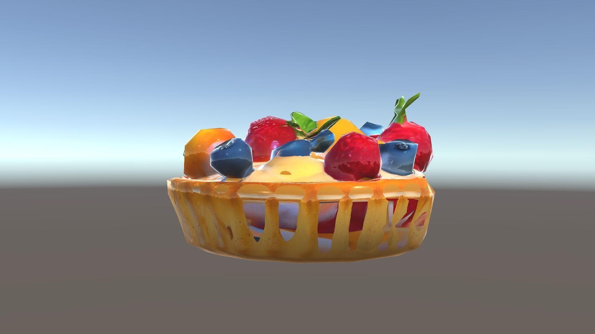 Fruit Tart Model Pack with Detailed PBR Textures Low-poly 3D model_34