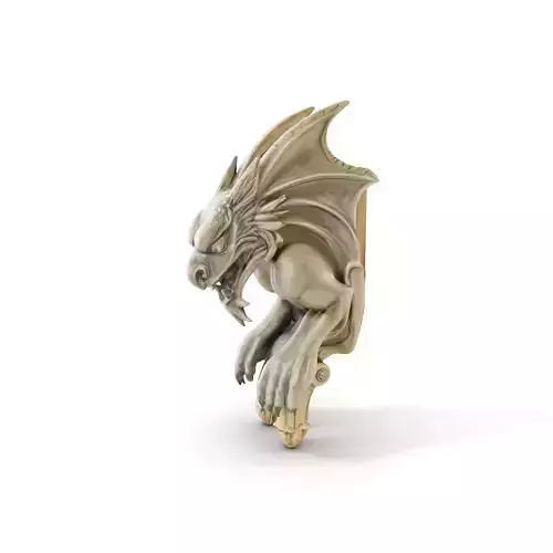 Gargoyle Sculpture D Model Pack Low-poly 3D model