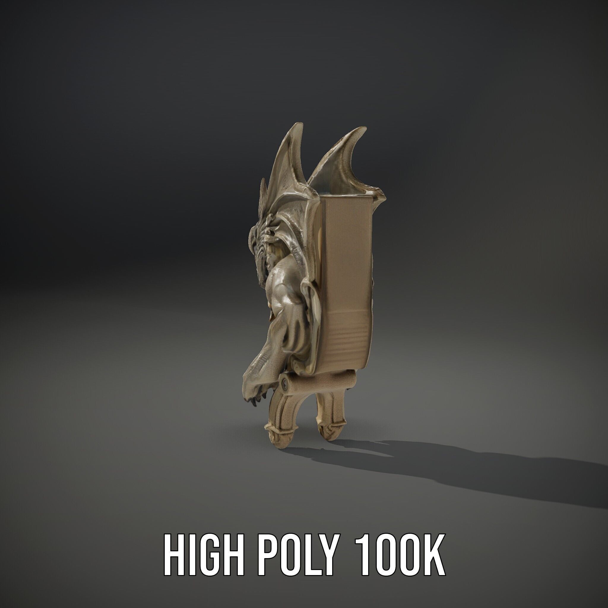 Gargoyle Sculpture D Model Pack Low-poly 3D model_14