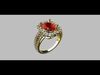 Oval Gemstone Ring 3D print model_1