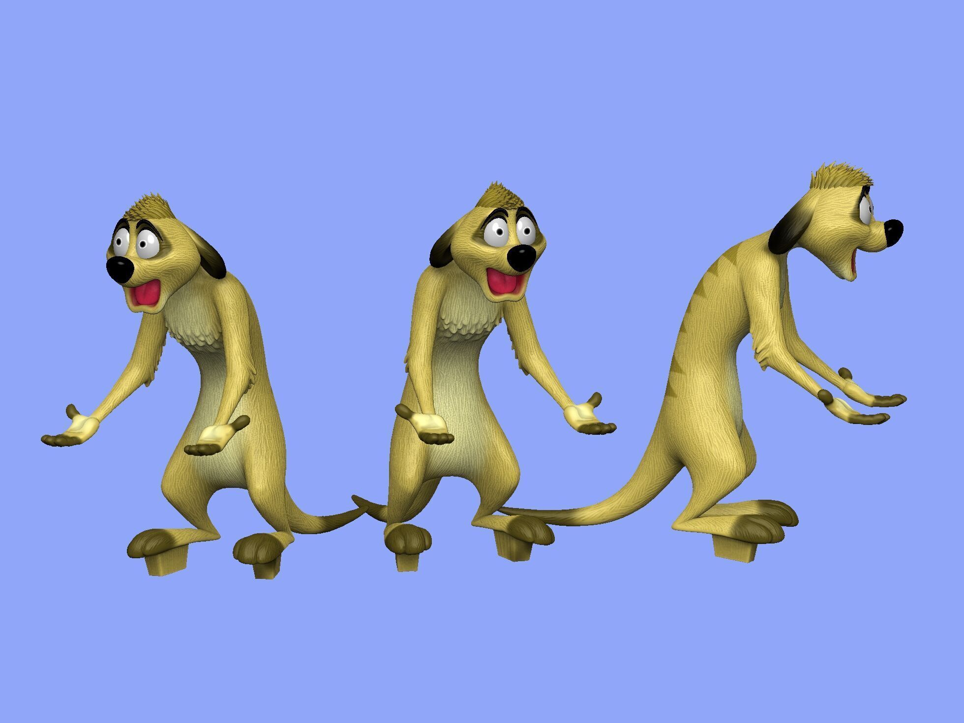 Timon and Pumbaa for 3d printing STL 3D print model_15