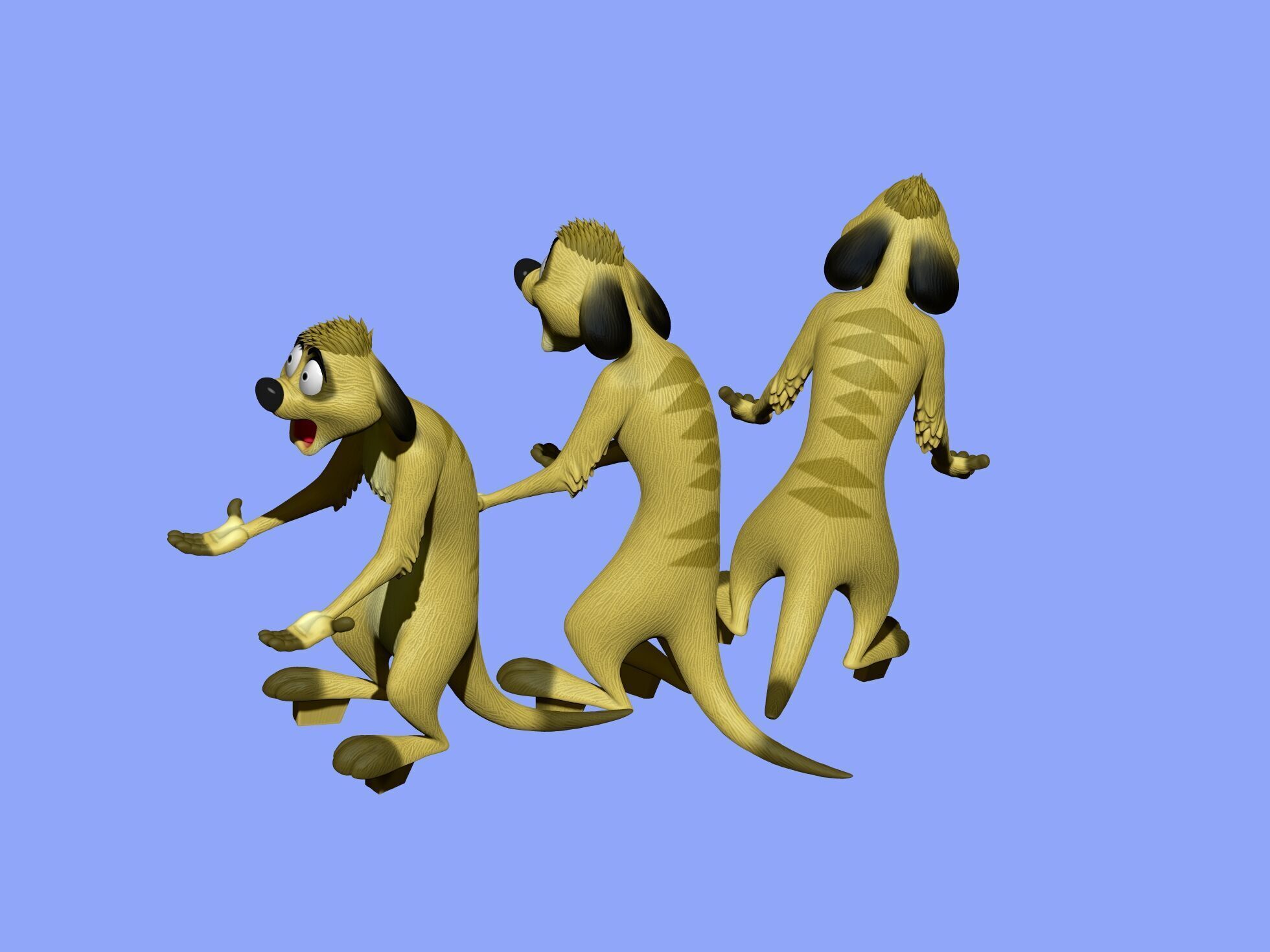 Timon and Pumbaa for 3d printing STL 3D print model_16