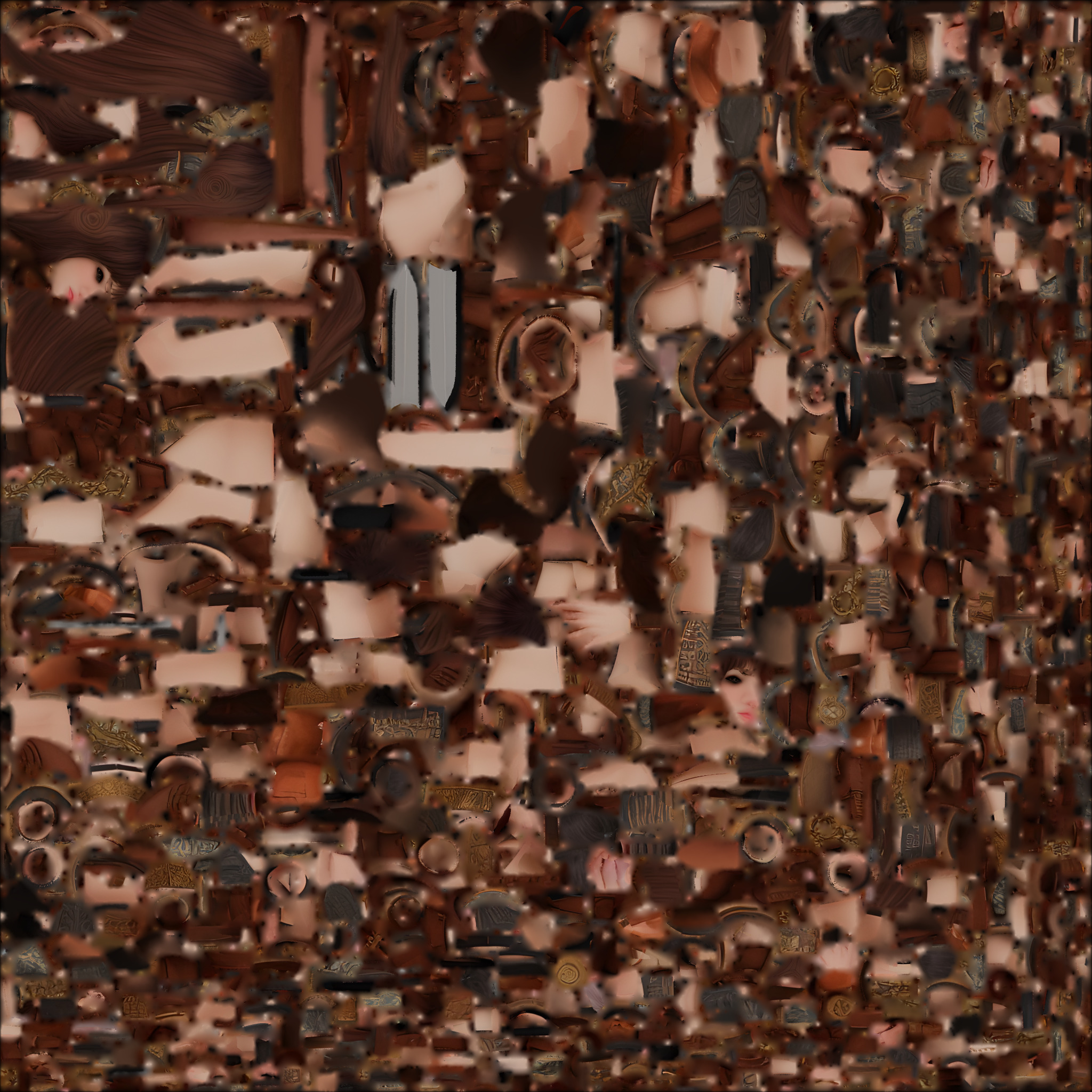 Detailed Grayscale 3D Printed Figurine of a Fantasy Female  3D print model_2