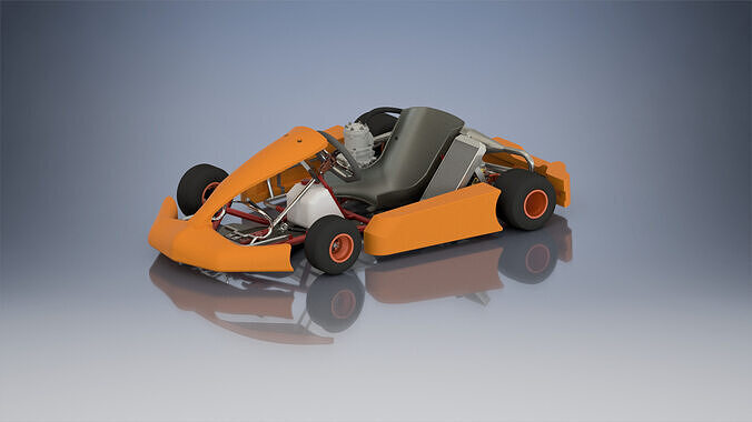 Racing Go-Kart 125 cc 3D model