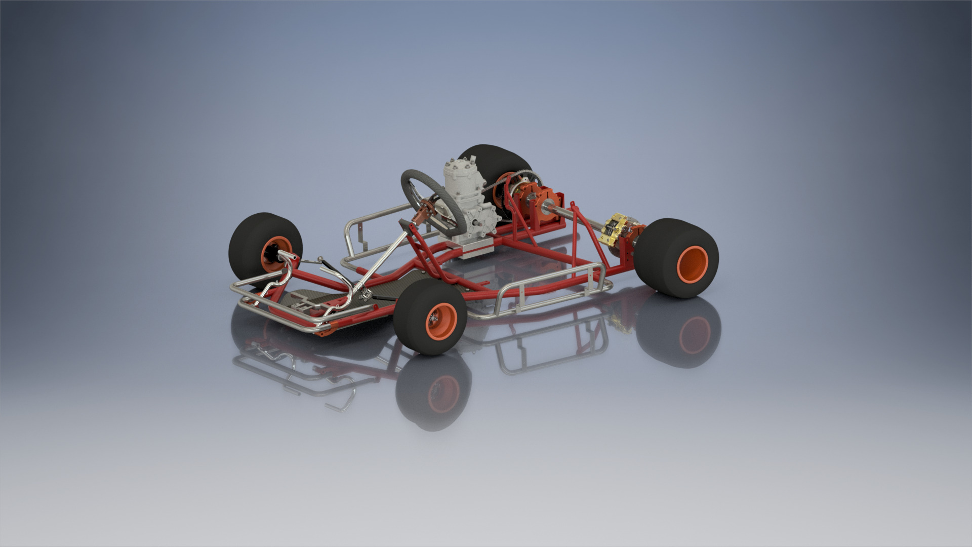 Racing Go-Kart 125 cc 3D model_2