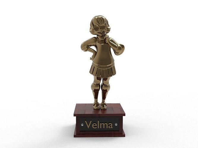 Velma Cartoon Figure Low-poly 3D model