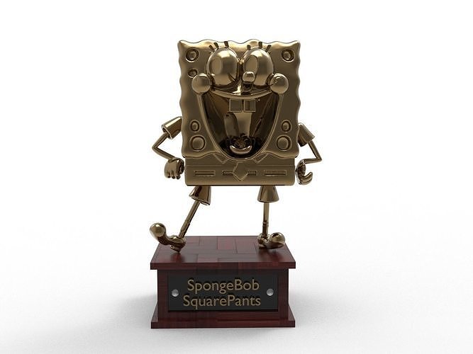 SpongeBob SquarePants Cartoon Figure Low-poly 3D model