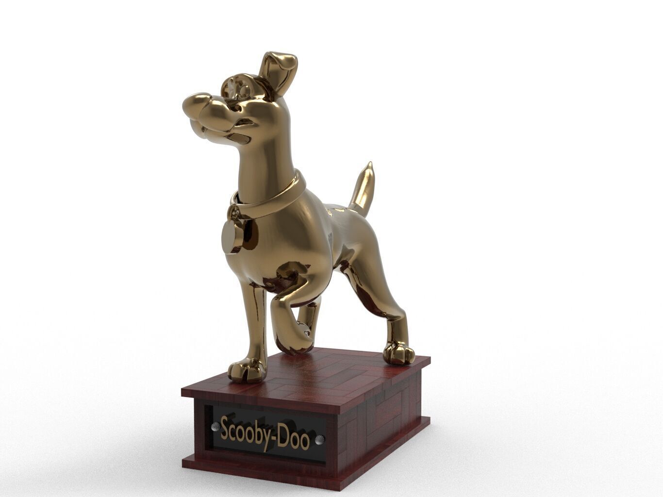 Scooby-Doo Cartoon Figure Low-poly 3D model_2