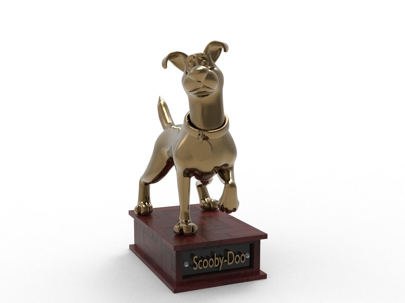 Scooby-Doo Cartoon Figure Low-poly 3D model_1