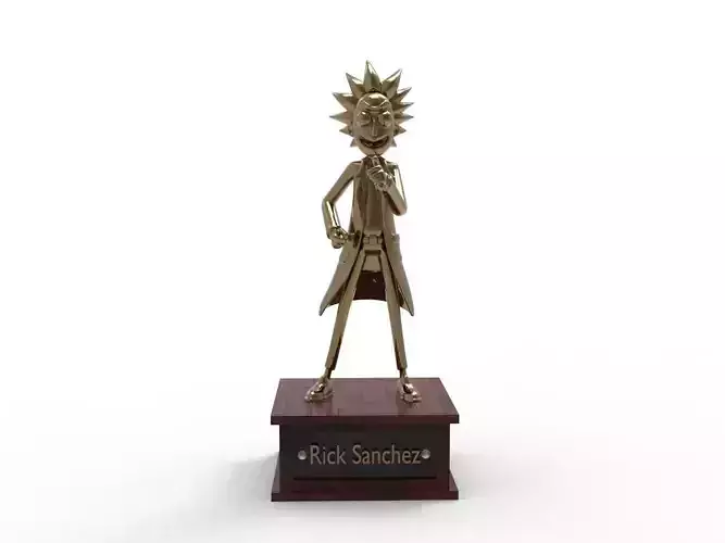 Rick Sanchez Cartoon Figure