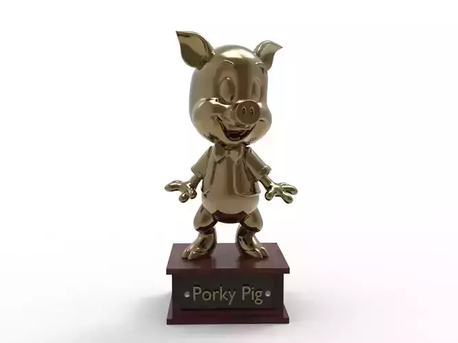 Porky Pig Cartoon Figure