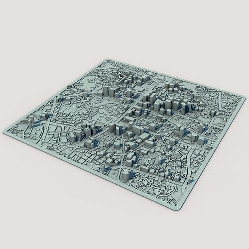 Seoul City South Korea 3D print model