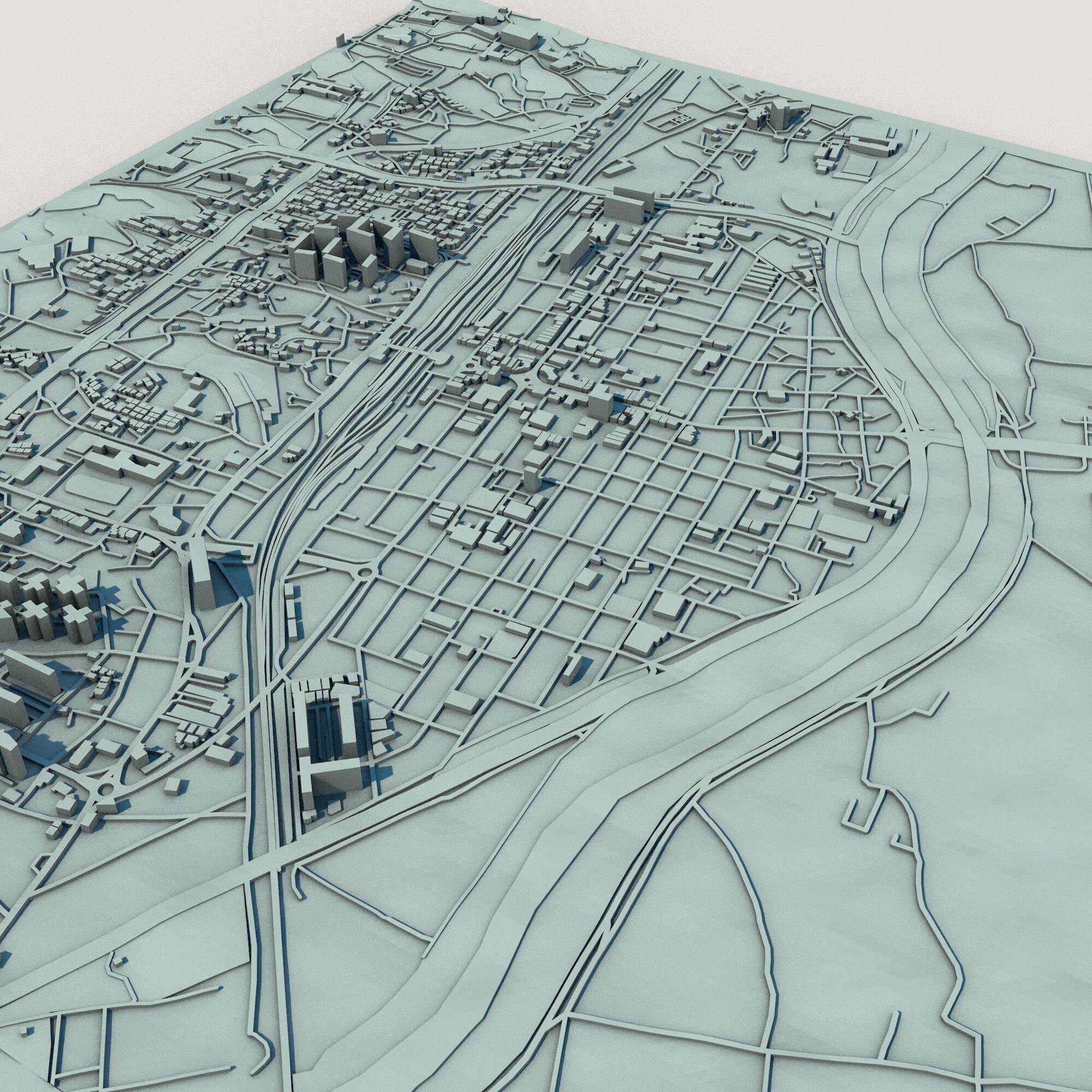 Sejong-si City South Korea 3D print model_1