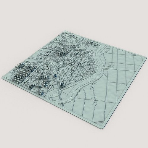 Sejong-si City South Korea 3D print model