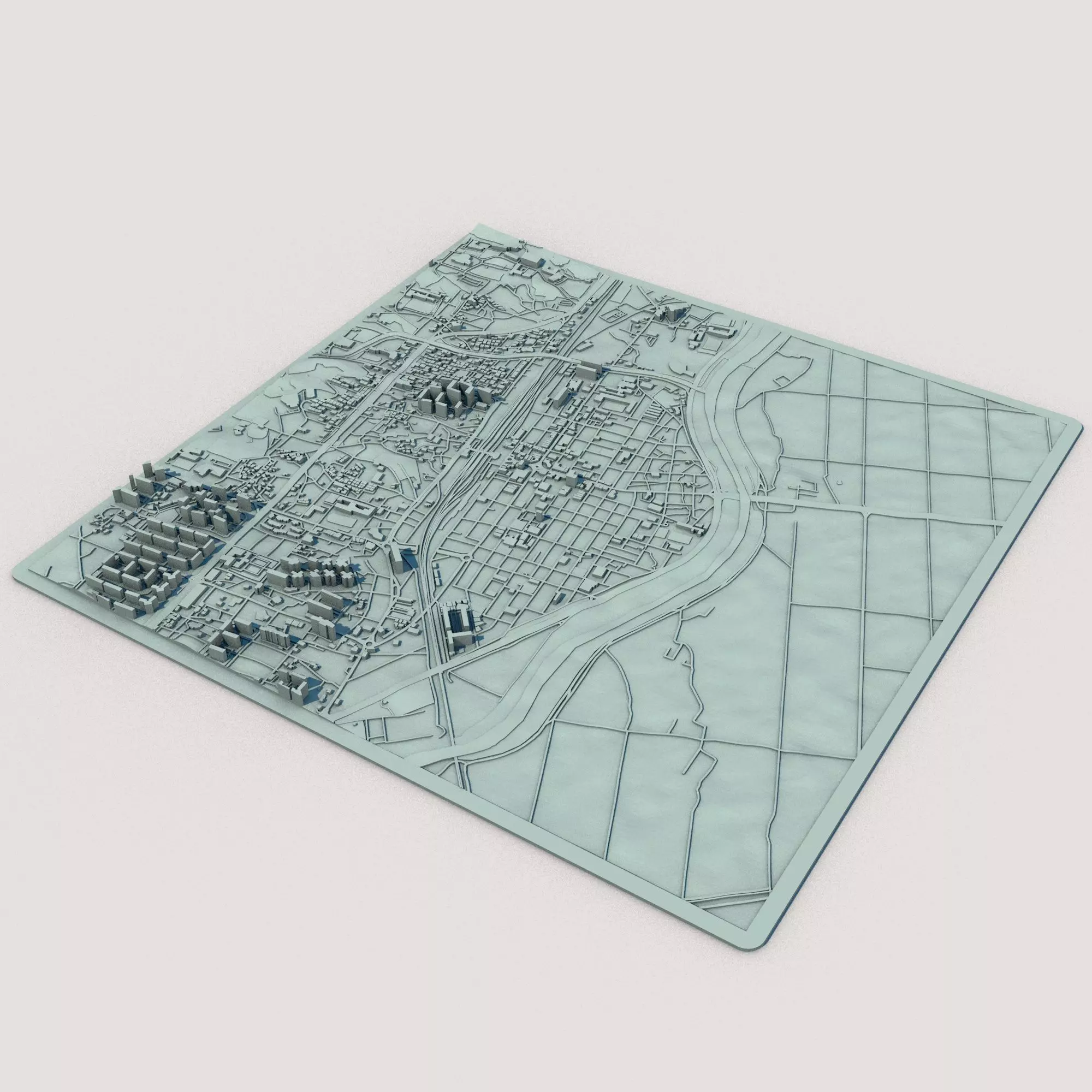 Sejong-si City South Korea 3D print model_0