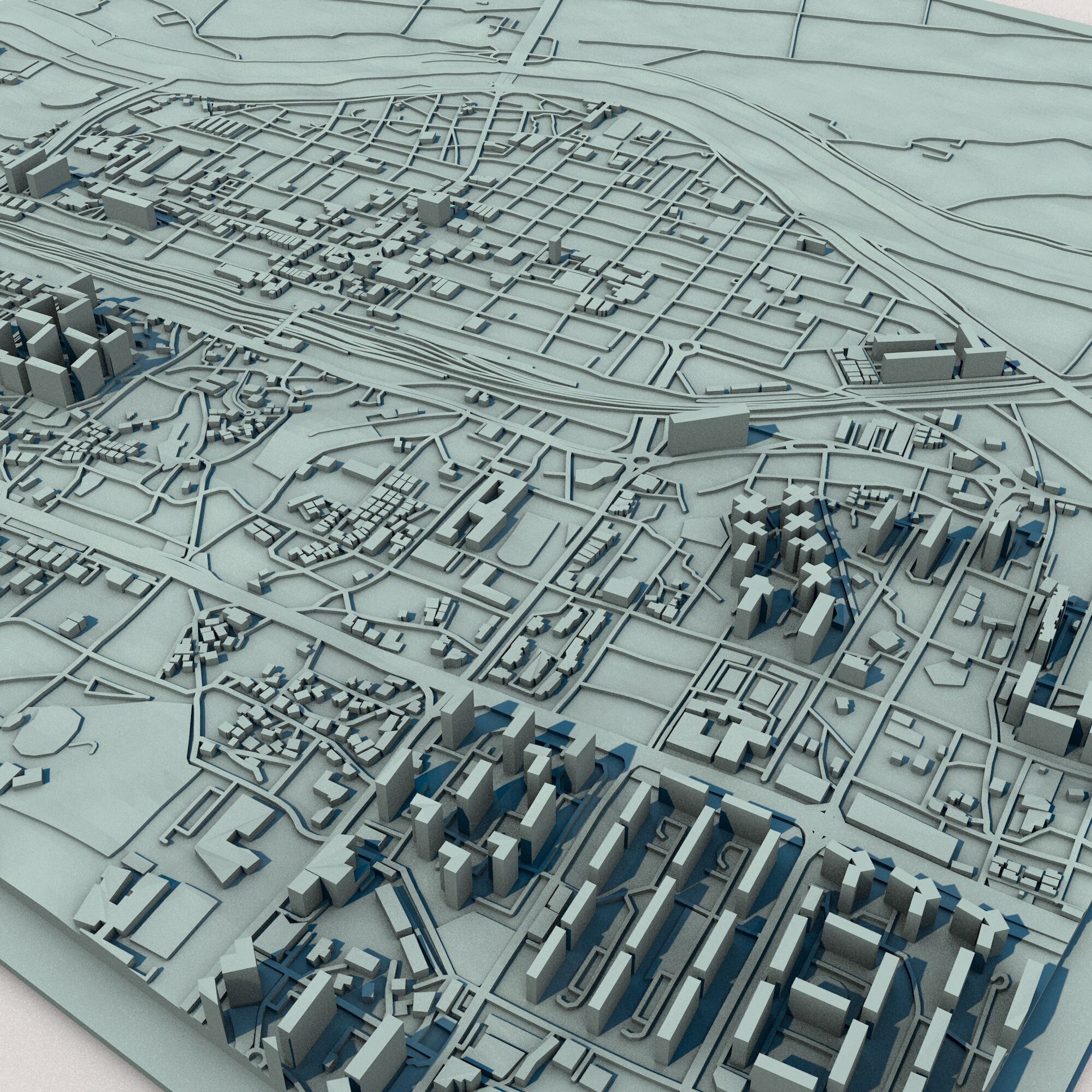 Sejong-si City South Korea 3D print model_3