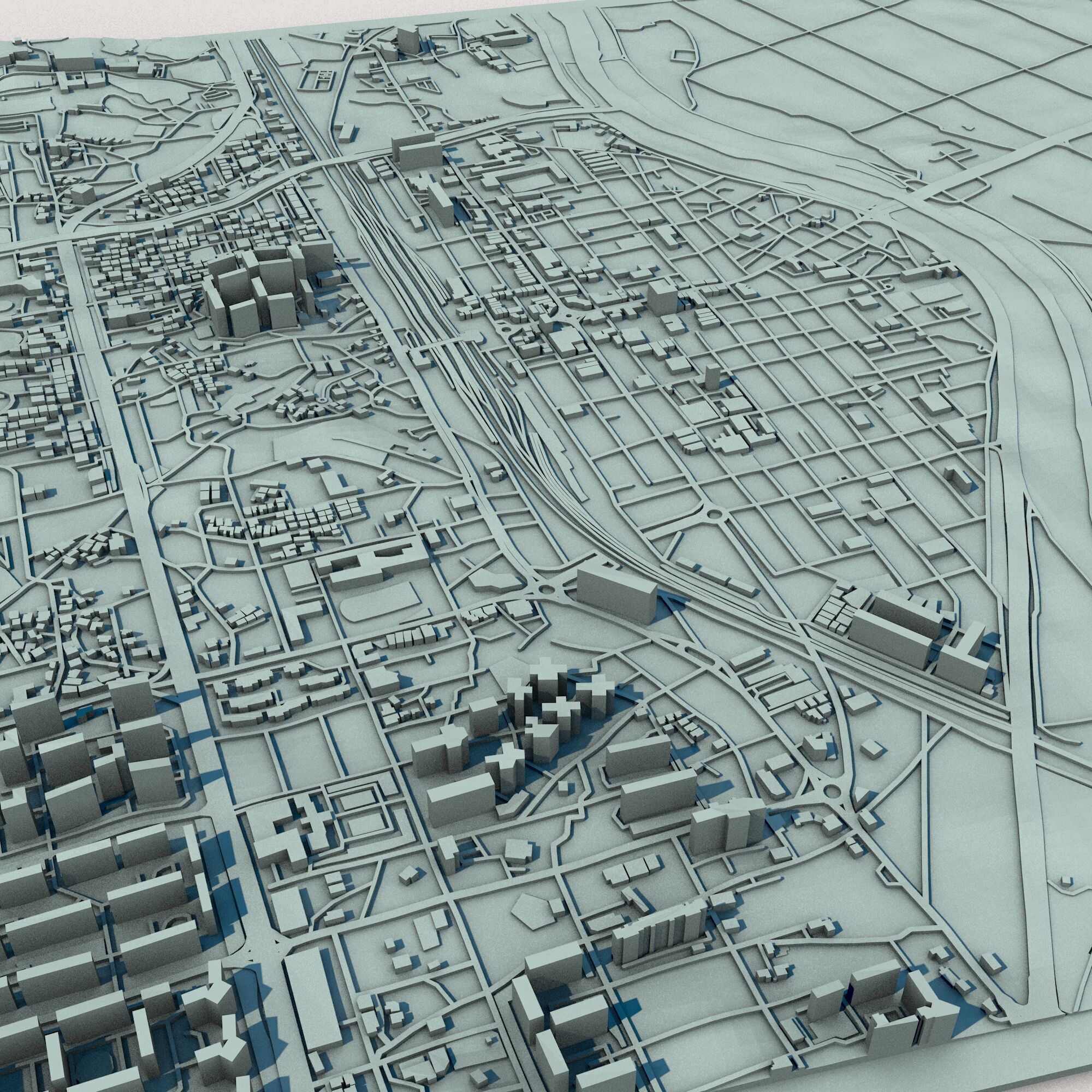 Sejong-si City South Korea 3D print model_2