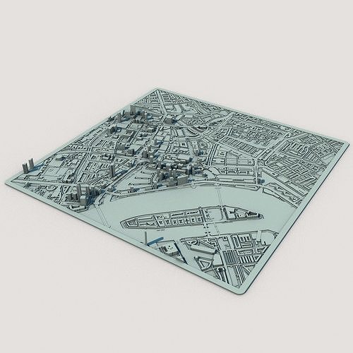 Rotterdam City Netherlands 3D print model