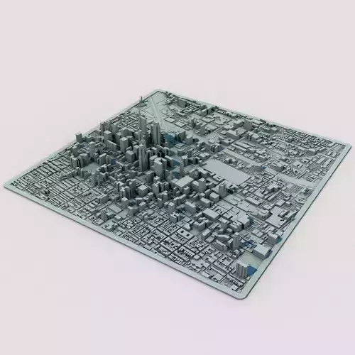 Philadelphia City United States 1 3D print model