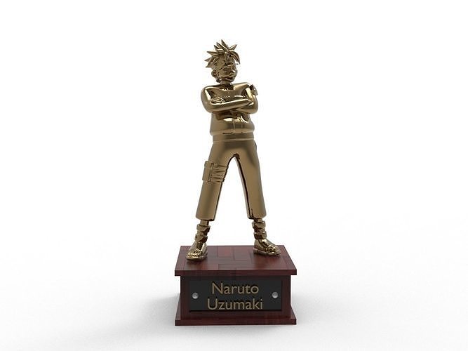 Naruto Uzumaki Cartoon Figure Low-poly 3D model
