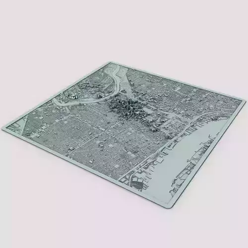 Philadelphia City United States 3D print model