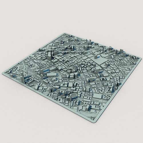 Manchester City England United Kingdom 3D print model