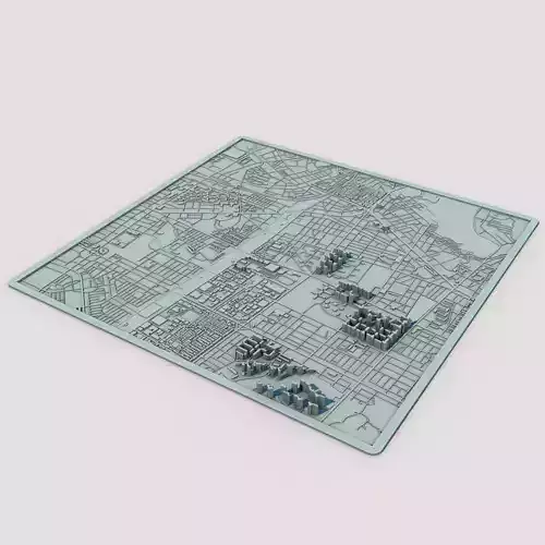 Incheon City  South Korea 3D print model