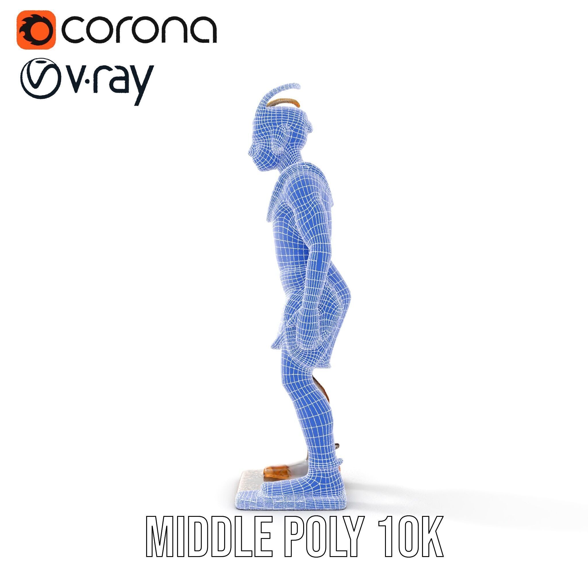 Ancient Tribal Warrior Model Pack Low-poly 3D model_29