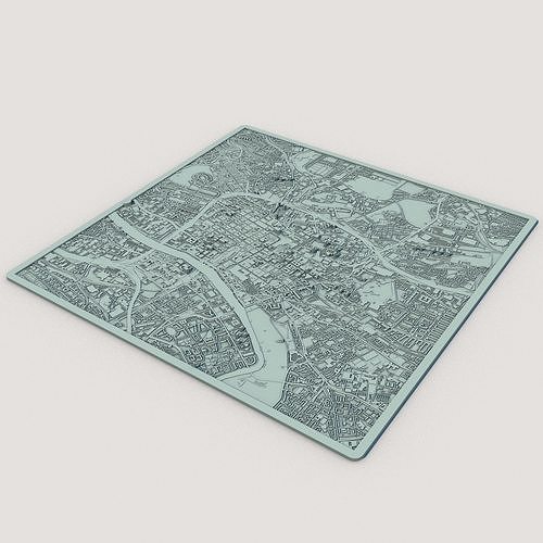 Glasgow City Scotland United Kingdom 3D print model