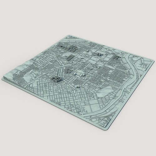 Daejeon City South Korea 3D print model