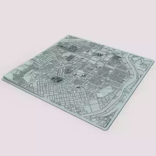 Daejeon City South Korea 3D print model