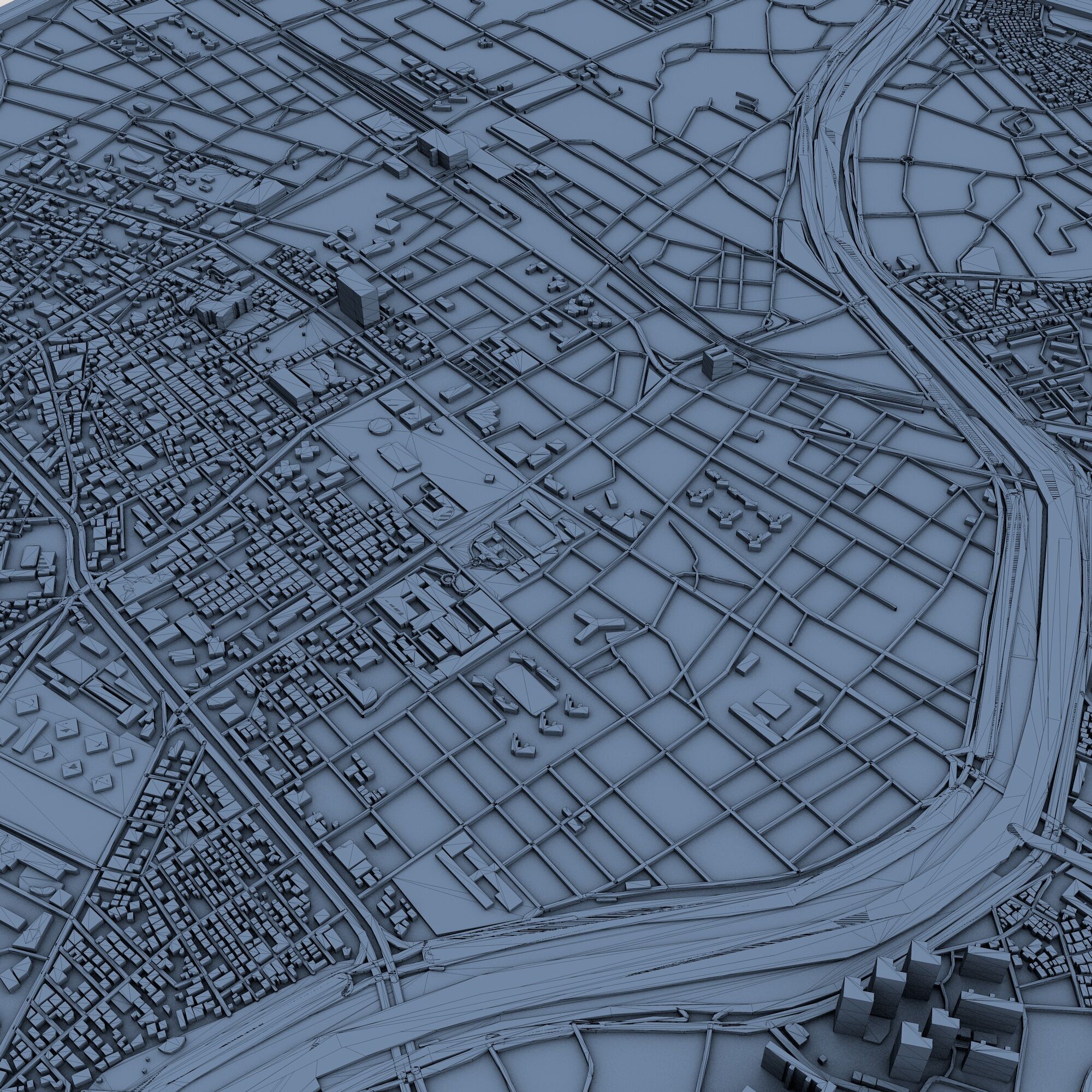 Daegu City South Korea 3D print model_6