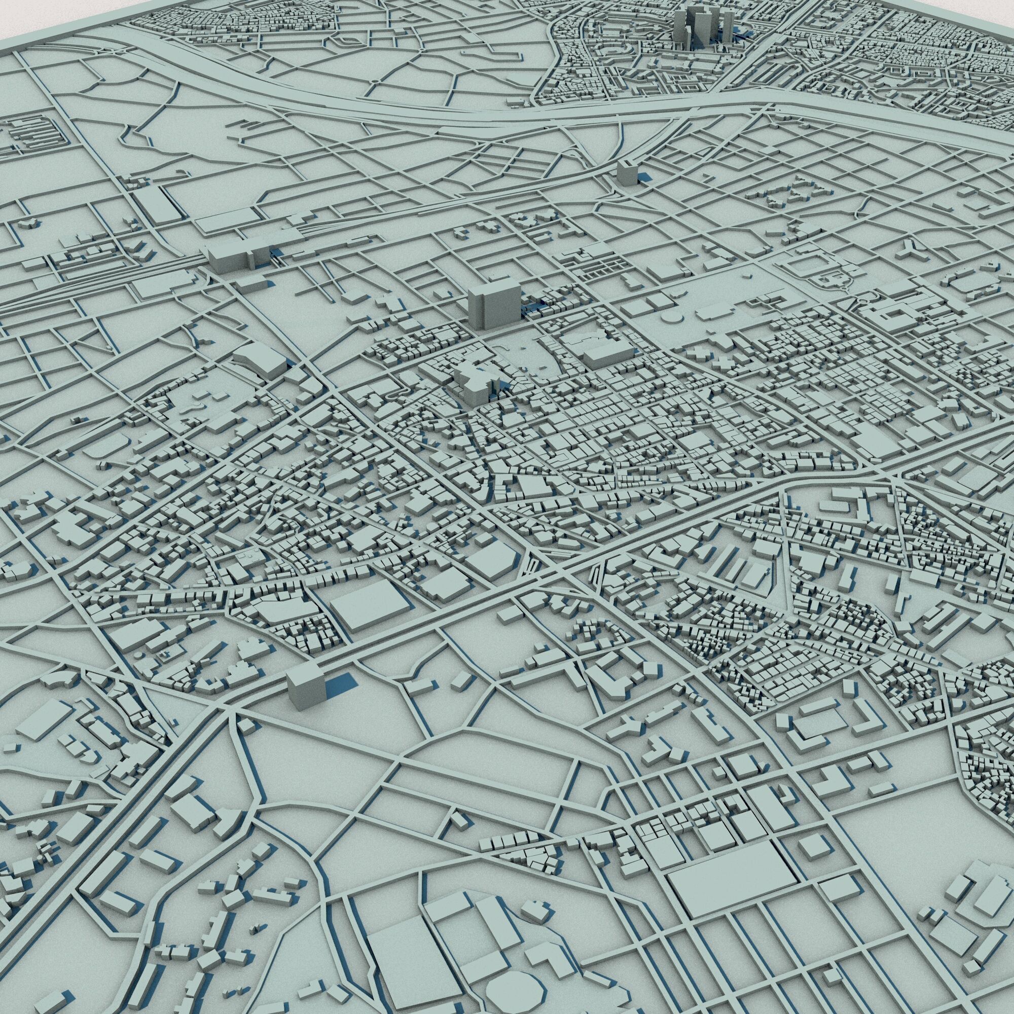 Daegu City South Korea 3D print model_3