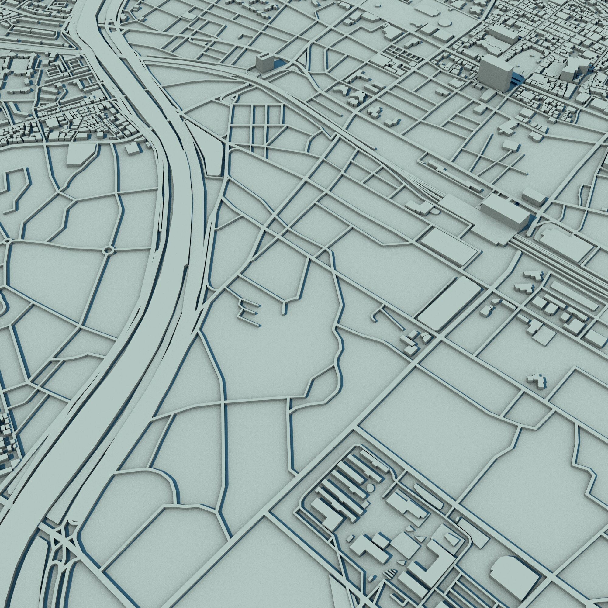 Daegu City South Korea 3D print model_5