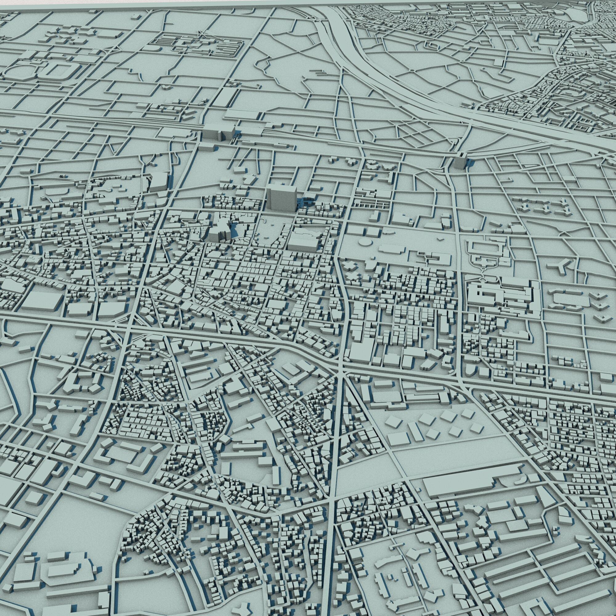 Daegu City South Korea 3D print model_2