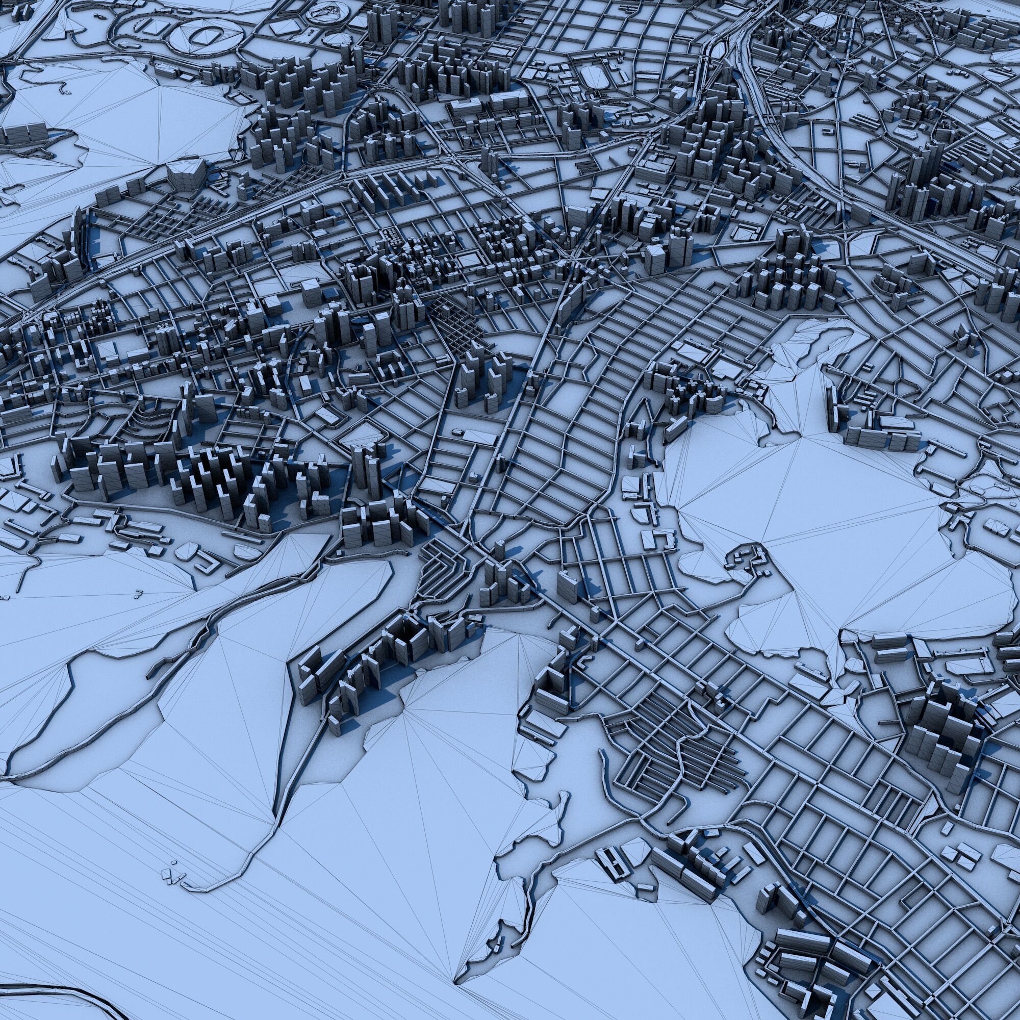 Busan City South Korea 3D print model_7