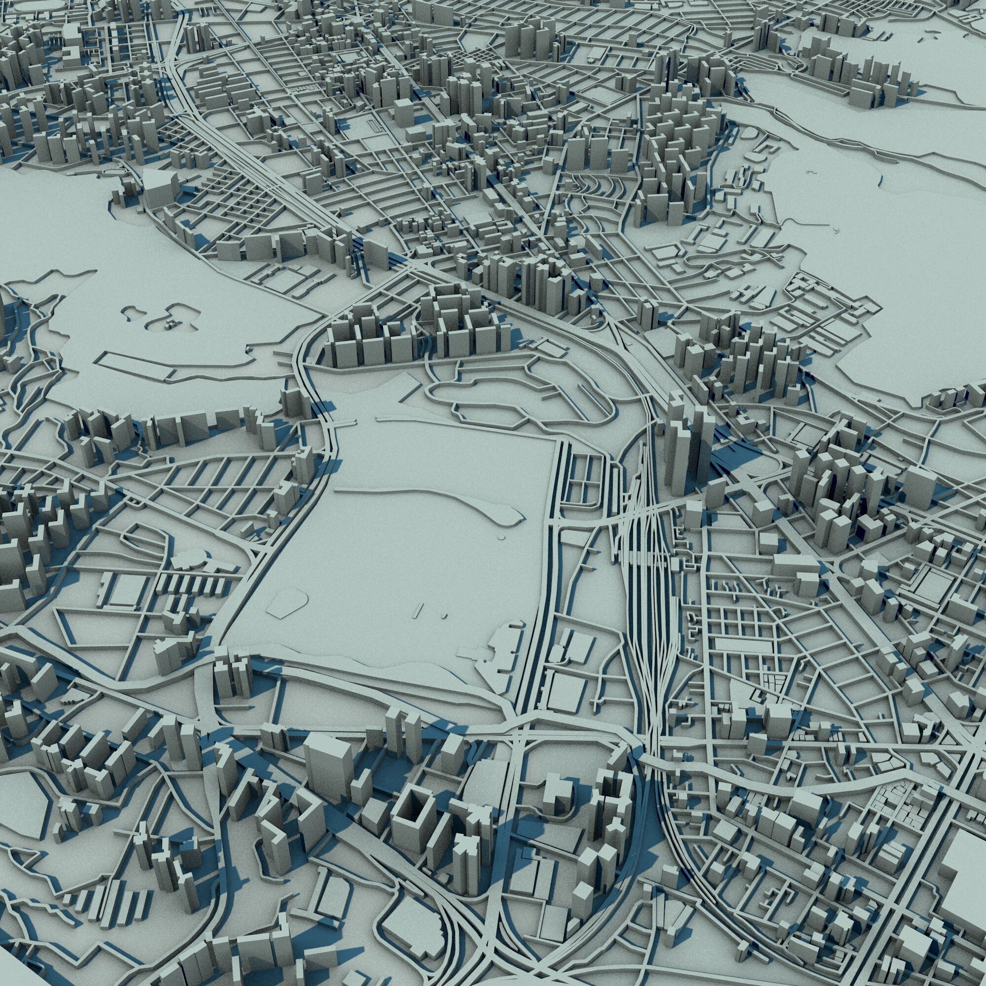 Busan City South Korea 3D print model_3