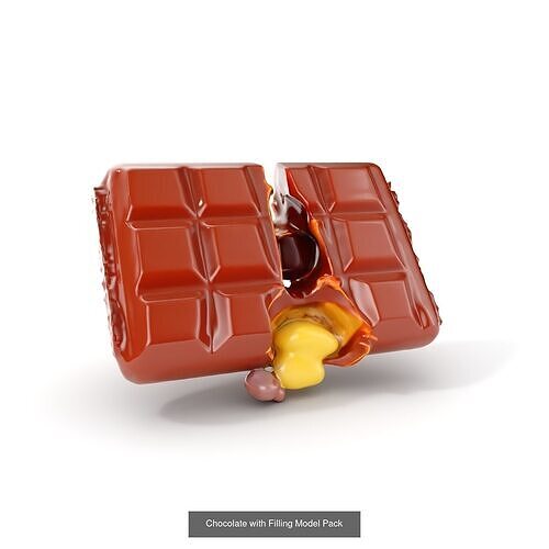 cartoon dessert collection 3D Model Pack 5