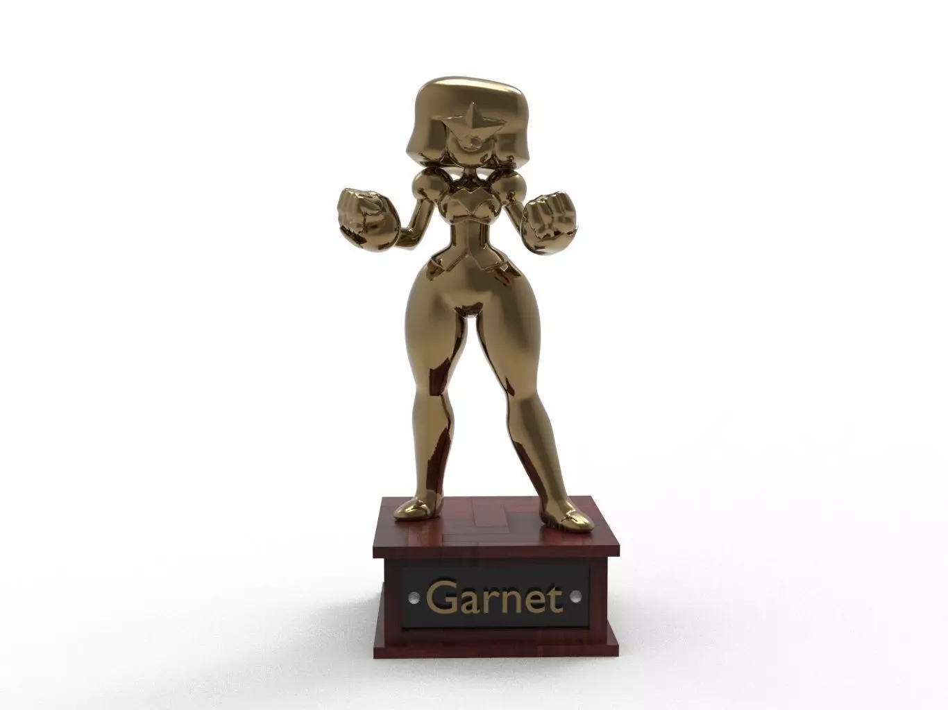 Garnet Cartoon Figure Low-poly 3D model