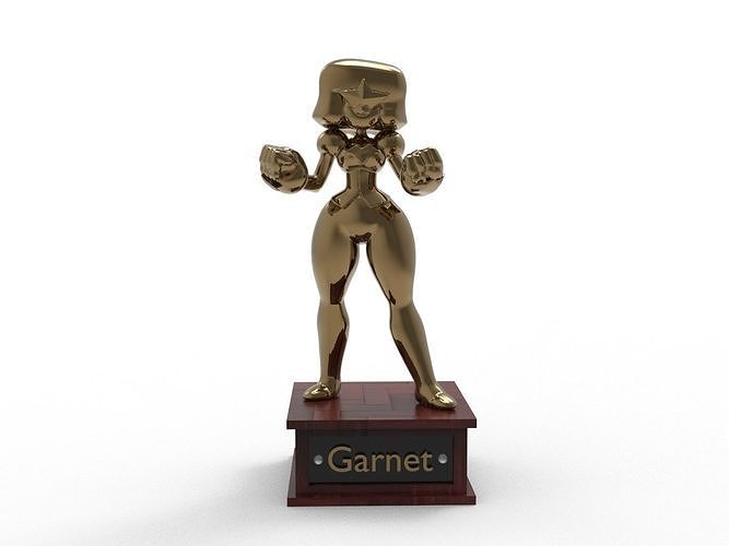 Garnet Cartoon Figure Low-poly 3D model