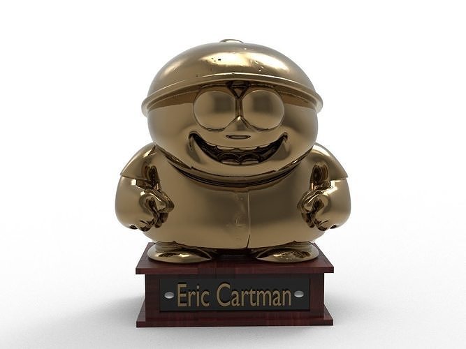 Eric Cartman Cartoon Figure Low-poly 3D model
