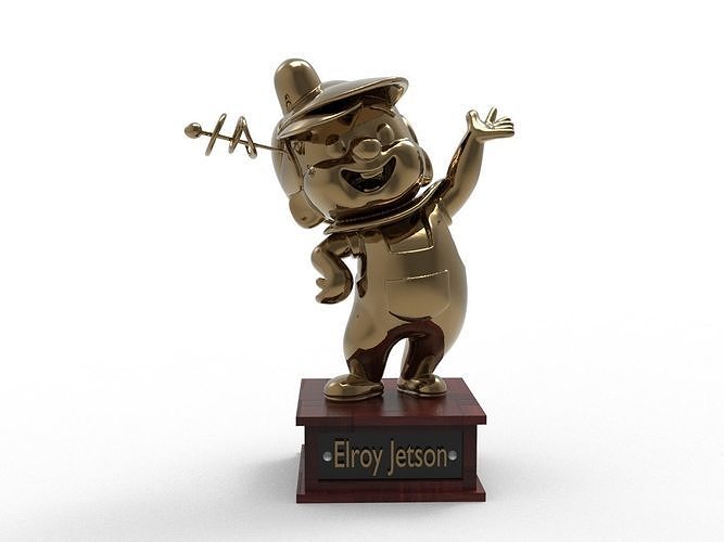 Elroy Jetson Cartoon Figure Low-poly 3D model