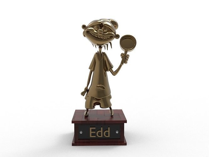Edd Cartoon Figure Low-poly 3D model