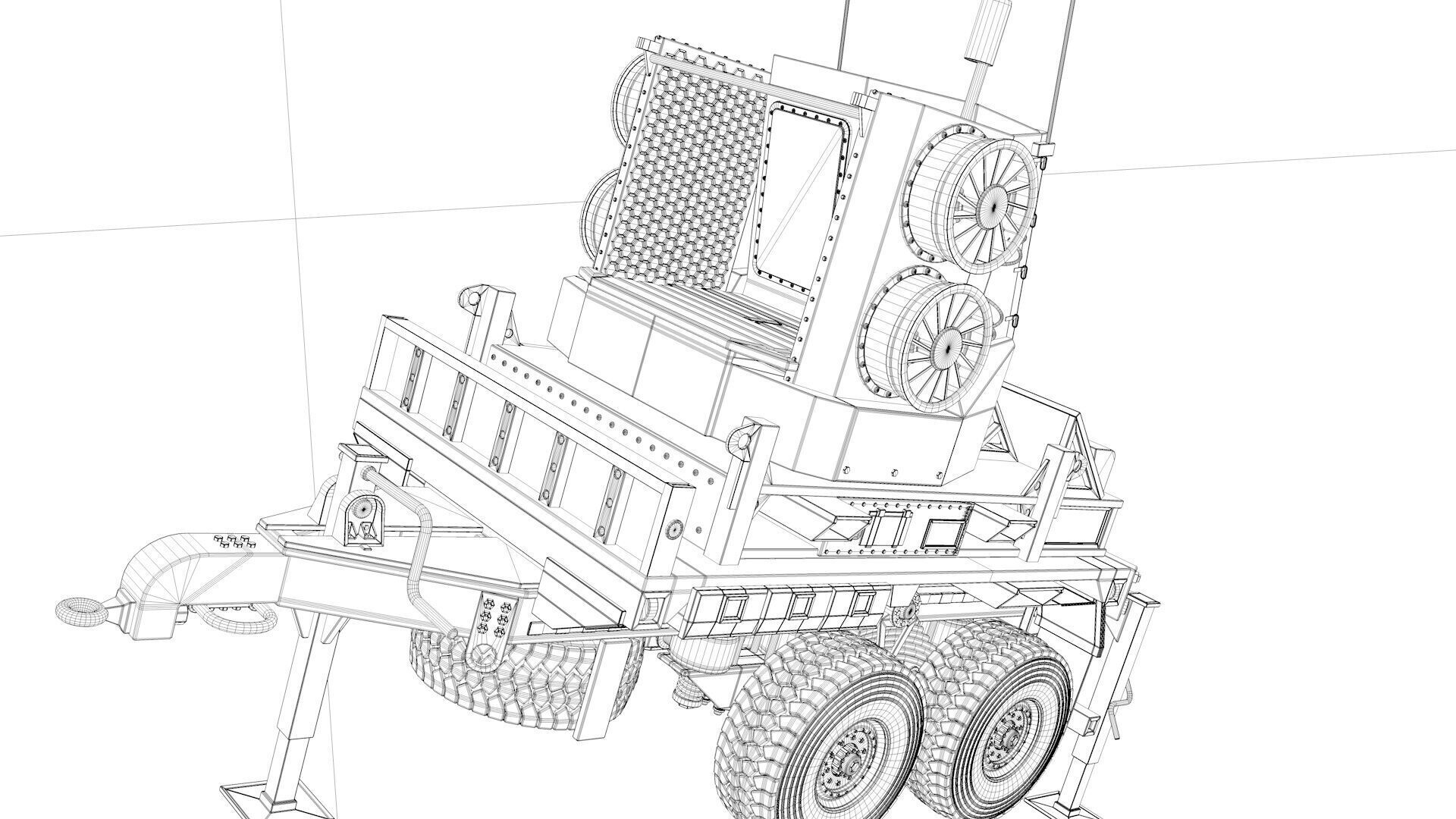Sentinel A4 Air Defense Radar 3D model_6