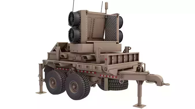 Sentinel A4 Air Defense Radar 3D model