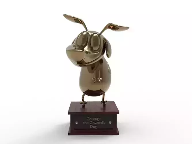 Courage the Cowardly Dog Cartoon Figure