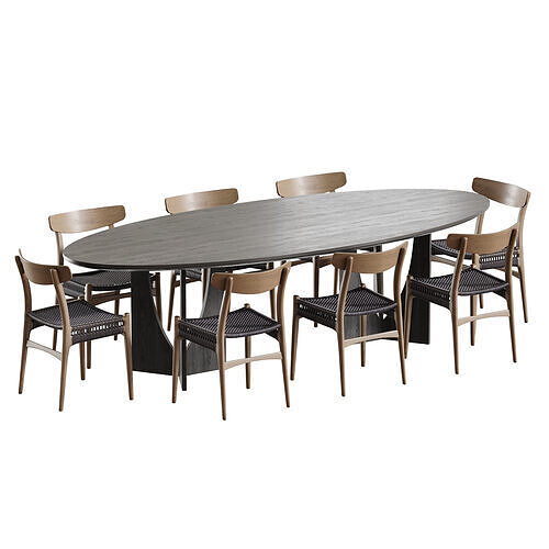 Dining table BRISBANE 3D model