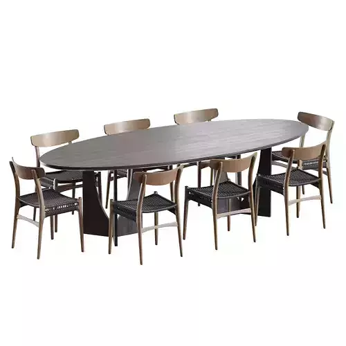 Dining table BRISBANE 3D model